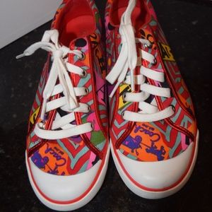 COACH BARRETT ZEBRA GRAFIT P 8M NIB RED